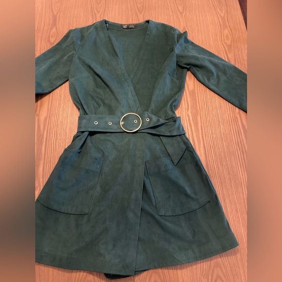 Onesie Green ‘suede’ size small - Picture 1 of 6